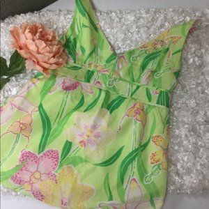 Lilly Pulitzer Floral Summer Fun Top Size 2
